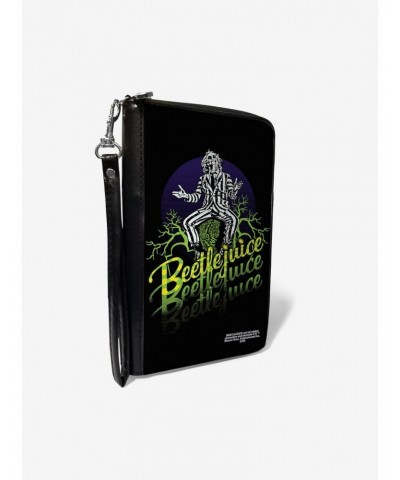 Beetlejuice Sitting on Tombstone Zip Around Wallet $14.83 Wallets