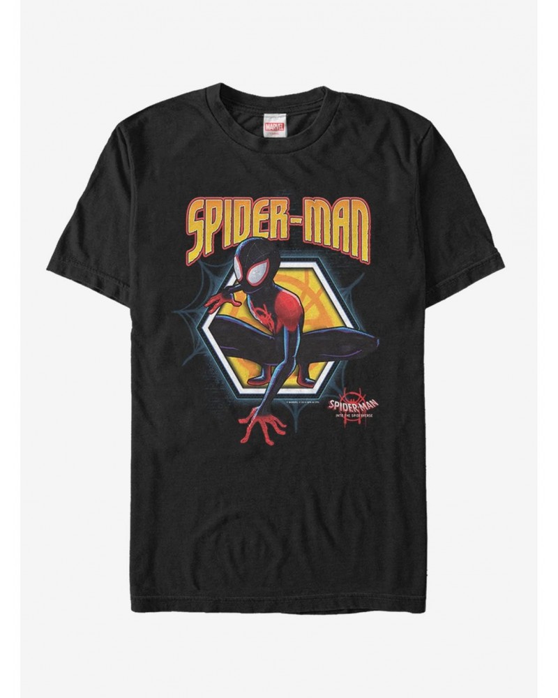 Marvel Spider-Man Spider-Verse Golden Miles T-Shirt $4.81 T-Shirts