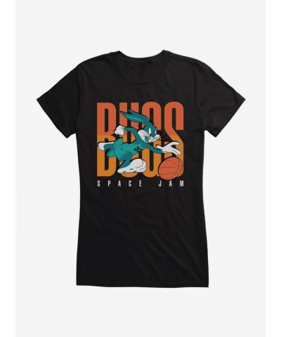 Space Jam: A New Legacy Bugs Bunny Basketball Girls T-Shirt $7.37 T-Shirts