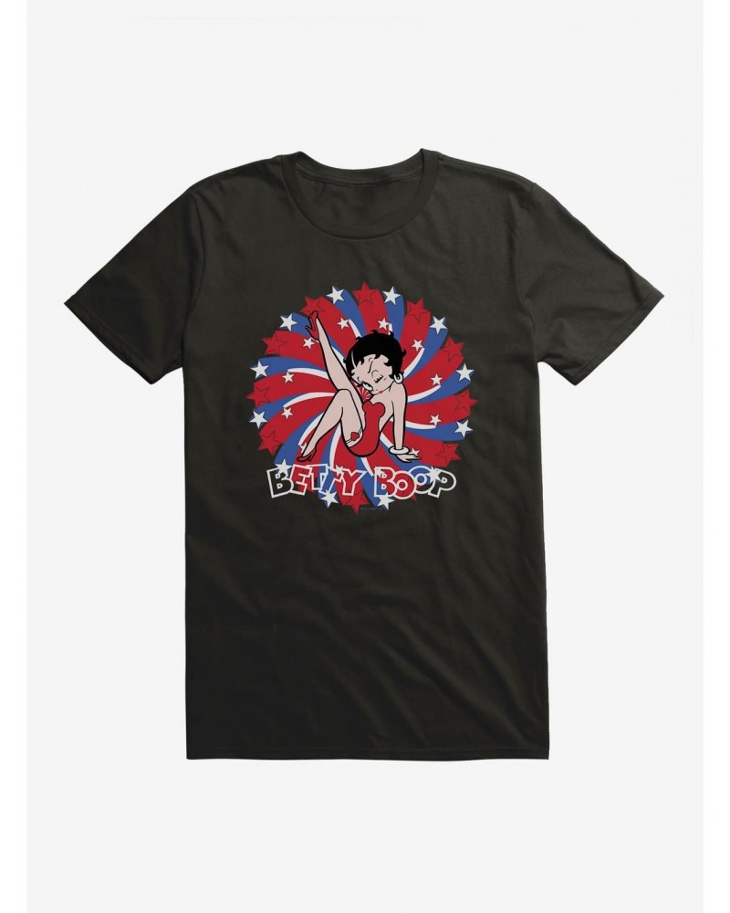 Betty Boop Red and Blue Splash T-Shirt $9.56 T-Shirts