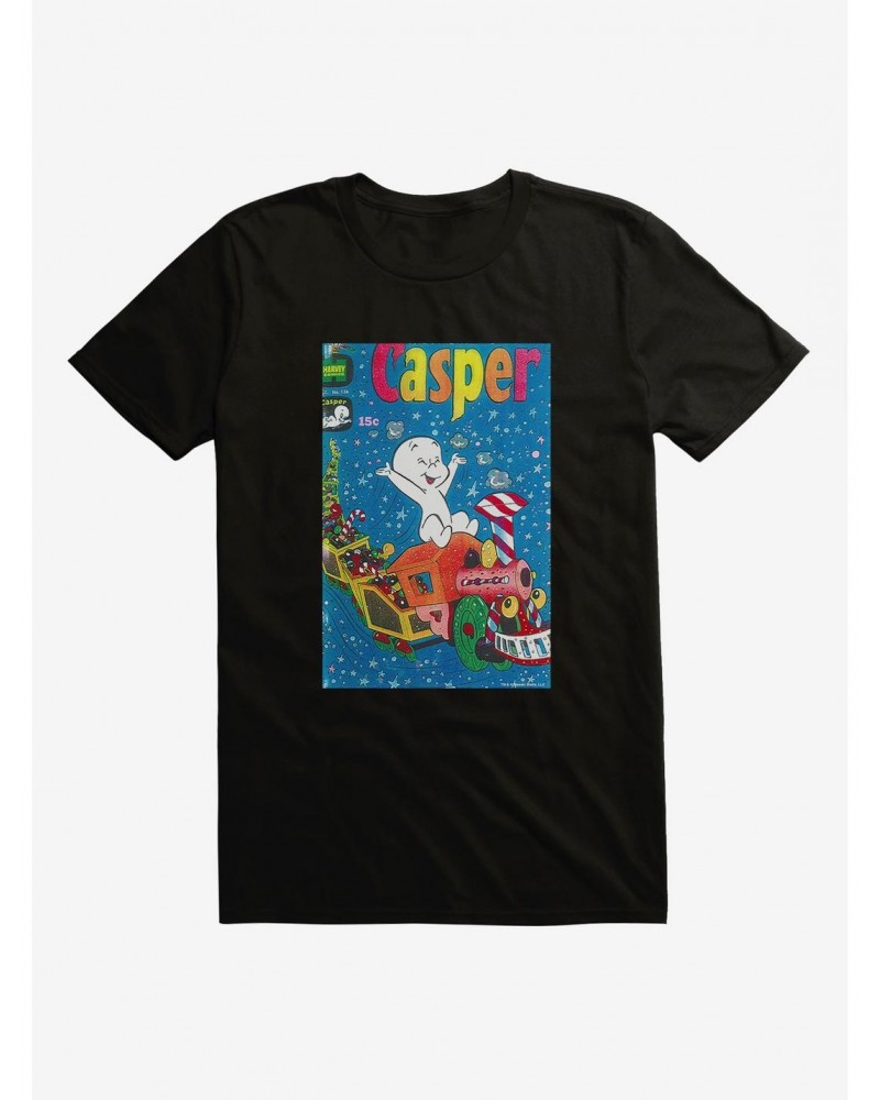 Casper The Friendly Ghost Christmas Train Comic Cover T-Shirt $10.52 T-Shirts