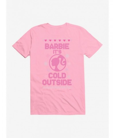 Barbie It's Cold Outside Ugly Christmas Pattern T-Shirt $8.80 T-Shirts