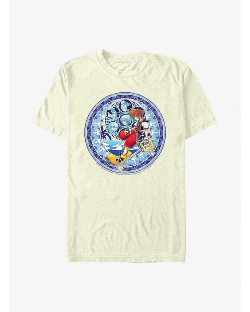 Disney Kingdom Hearts Stained Glass Sora T-Shirt $7.46 T-Shirts