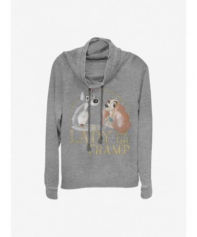 Disney Lady And The Tramp Lady Tramp Spaghetti Cowlneck Long-Sleeve Girls Top $10.78 Tops