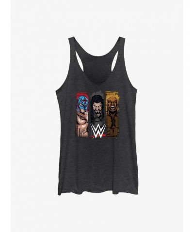 WWE Rey Mysterio, Roman Reigns & Bobby Lashley Girls Tank $7.25 Tanks