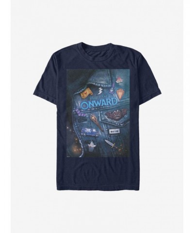 Disney Pixar Onward Denim Poster T-Shirt $5.02 T-Shirts