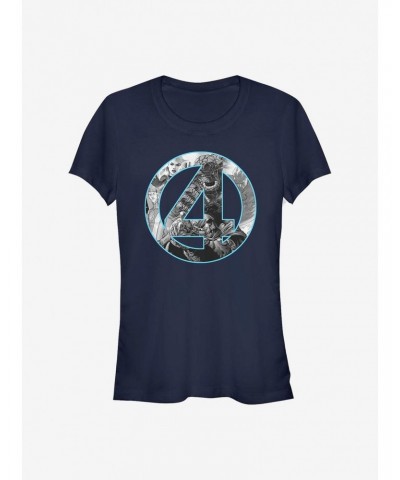 Marvel Fantastic Four Four Badge Girls T-Shirt $6.77 T-Shirts