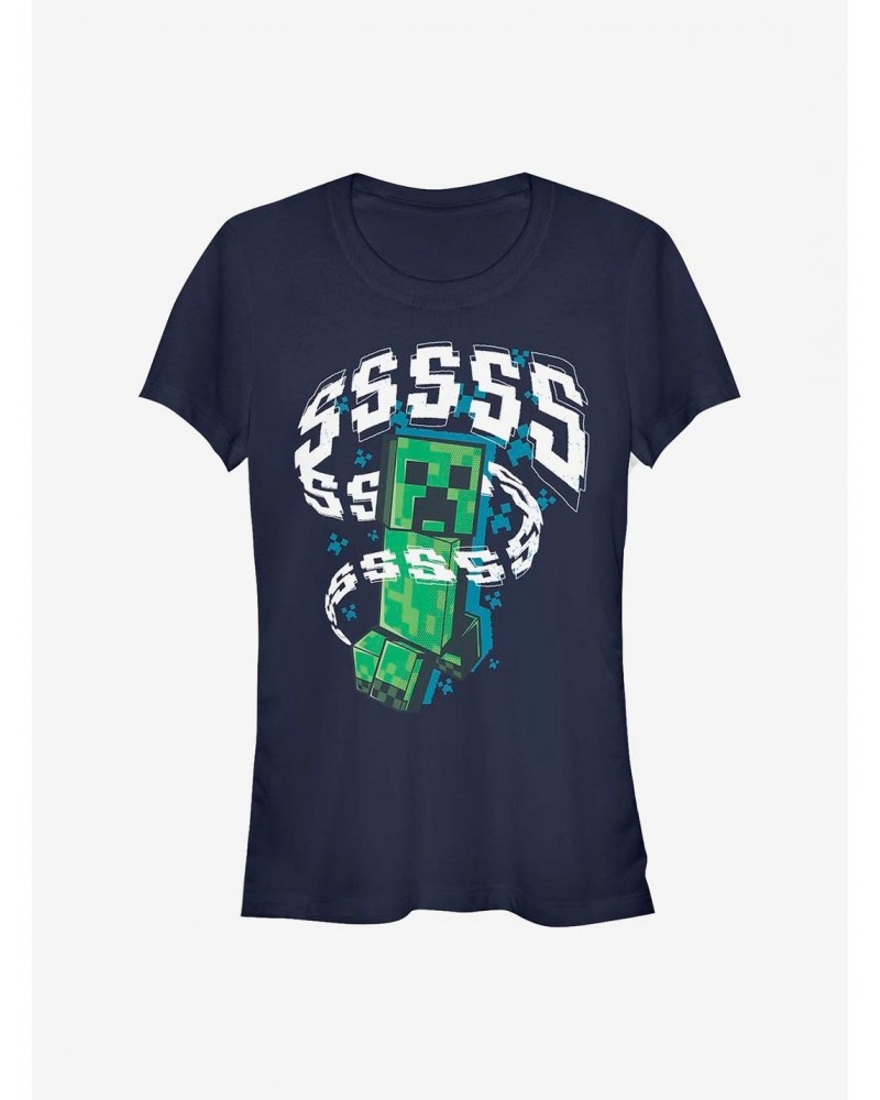 Minecraft Creeper SSSSS Girls T-Shirt $9.76 T-Shirts