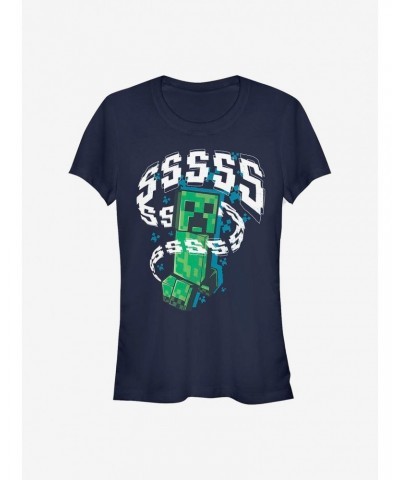 Minecraft Creeper SSSSS Girls T-Shirt $9.76 T-Shirts