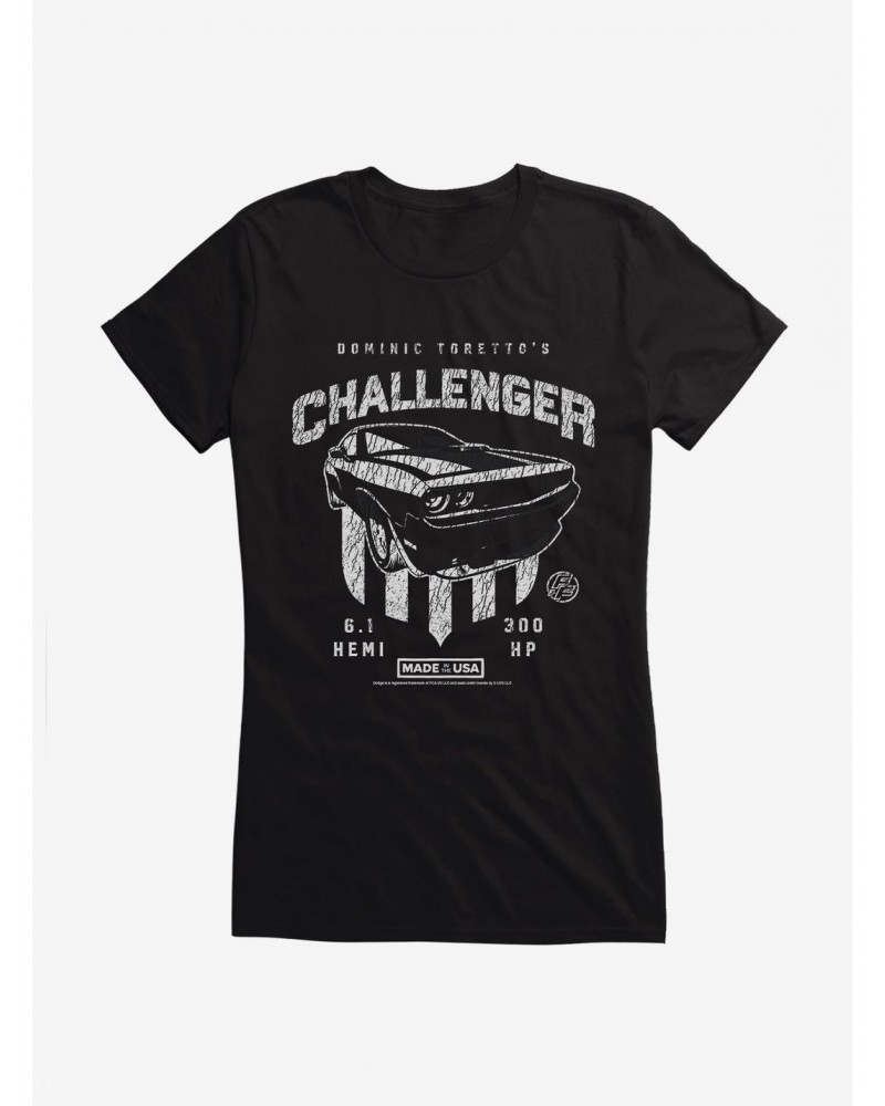 Fast & Furious Toretto's Challenger Specs Girls T-Shirt $8.57 T-Shirts