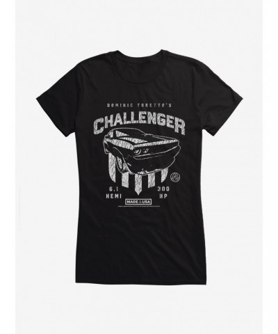 Fast & Furious Toretto's Challenger Specs Girls T-Shirt $8.57 T-Shirts