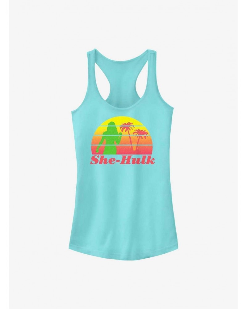 Marvel She-Hulk: Attorney At Law Retro Sunset Girls Tank $7.77 Tanks