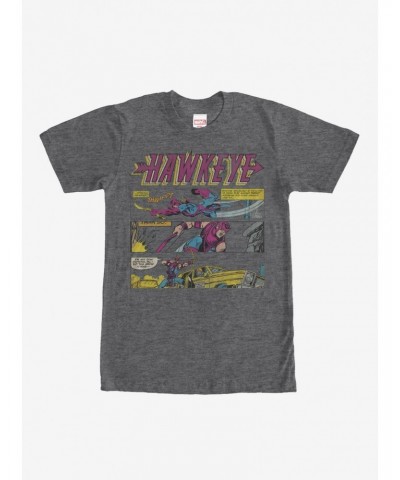 Marvel Hawkeye Comic Book Panels T-Shirt $7.84 T-Shirts