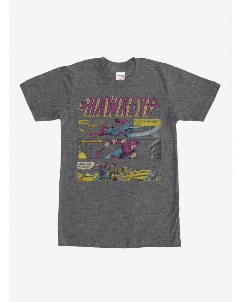 Marvel Hawkeye Comic Book Panels T-Shirt $7.84 T-Shirts