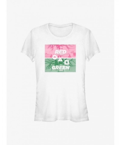 Squid Game First Game Red Light Green Light Girls T-Shirt $7.93 T-Shirts