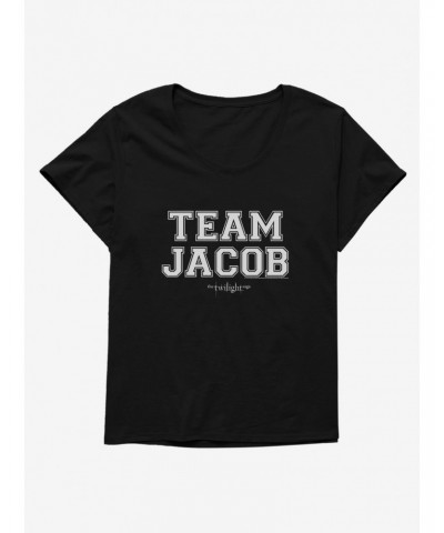 Twilight Team Jacob Collegiate Font Girls T-Shirt Plus Size $7.42 T-Shirts