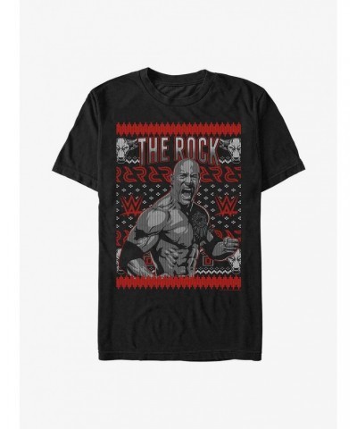 WWE The Rock Ugly Christmas T-Shirt $8.03 T-Shirts