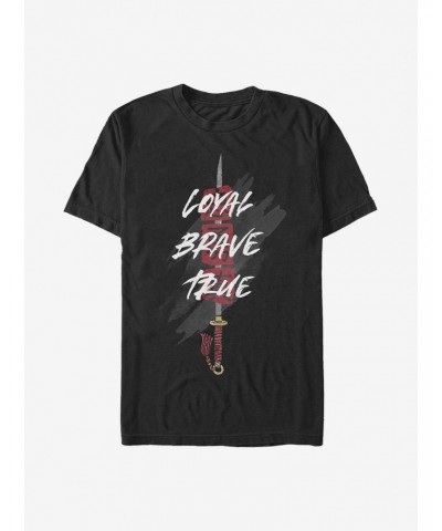 Disney Mulan Sword Loyal Brave True T-Shirt $7.27 T-Shirts