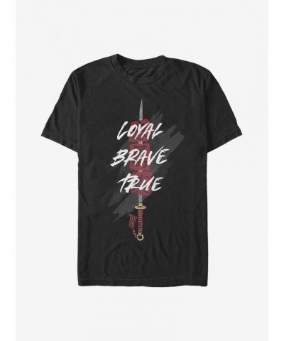 Disney Mulan Sword Loyal Brave True T-Shirt $7.27 T-Shirts