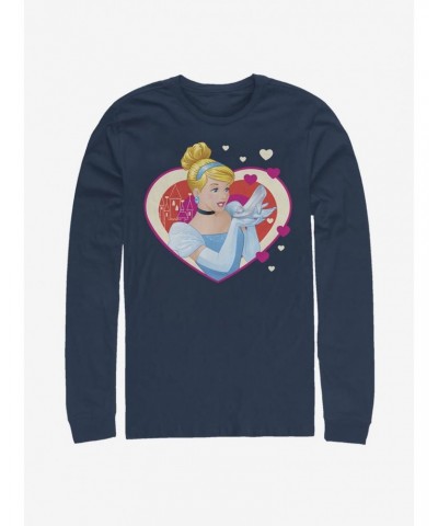 Disney Cinderella Classic Cinderella Hearts Long-Sleeve T-Shirt $14.81 T-Shirts