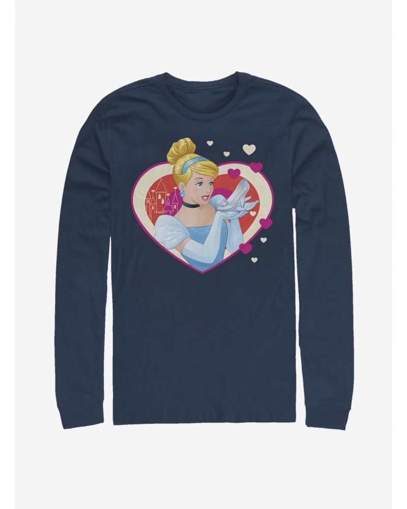 Disney Cinderella Classic Cinderella Hearts Long-Sleeve T-Shirt $14.81 T-Shirts