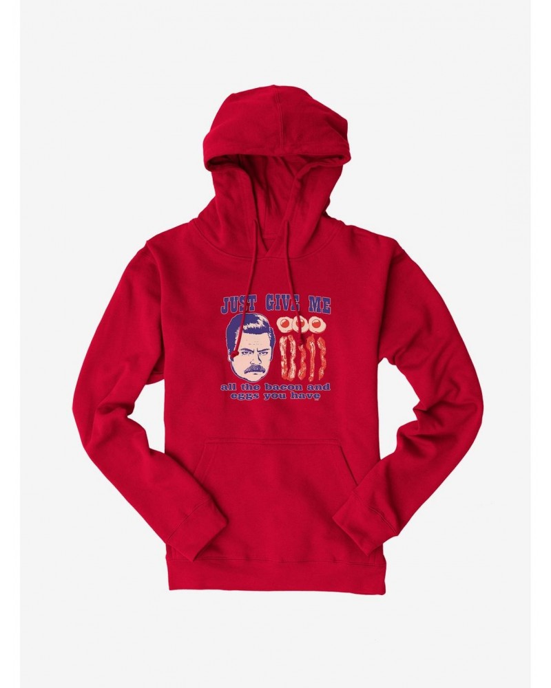 Parks And Recreation Ron And Breakfast Hoodie $11.00 Hoodies