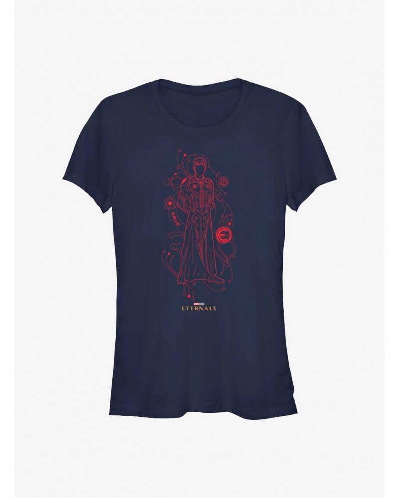 Marvel Eternals Druig Line Art Girls T-Shirt $6.15 T-Shirts