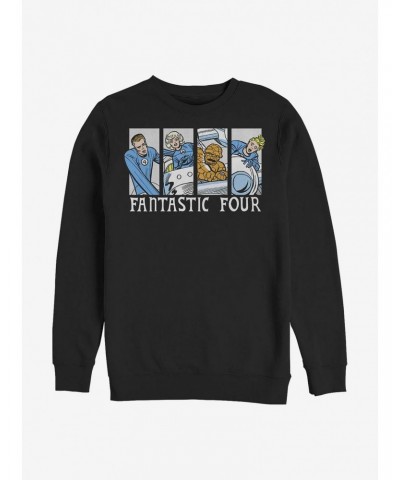 Marvel Fantastic Four Fantastic Comic Crew Sweatshirt $10.63 Sweatshirts