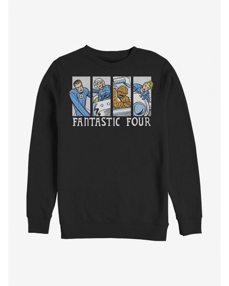 Marvel Fantastic Four Fantastic Comic Crew Sweatshirt $10.63 Sweatshirts