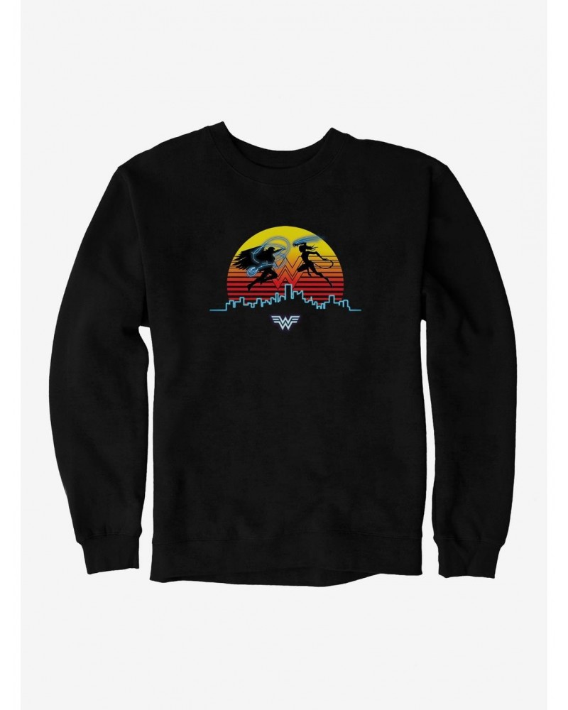 DC Comics Wonder Woman 1984 Versus The Cheetah Sunset Sweatshirt $8.86 Sweatshirts