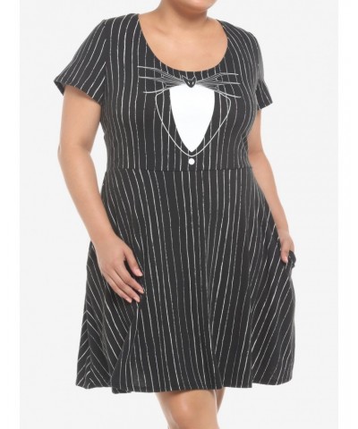 The Nightmare Before Christmas Jack Skellington Dress Plus Size $17.24 Dresses