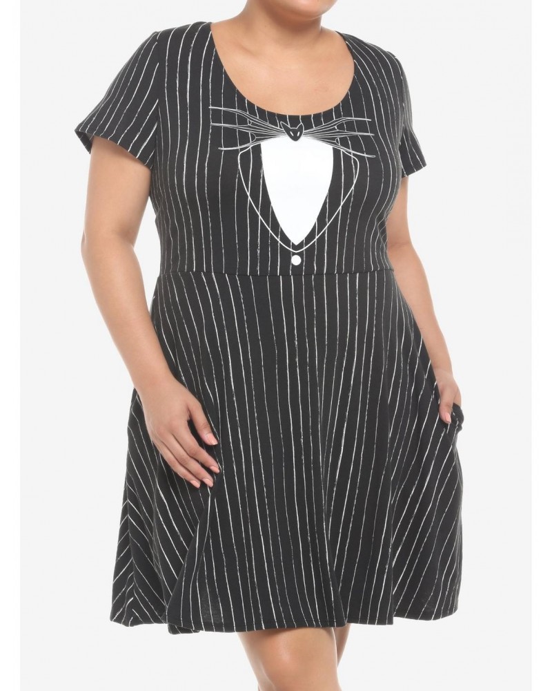 The Nightmare Before Christmas Jack Skellington Dress Plus Size $17.24 Dresses