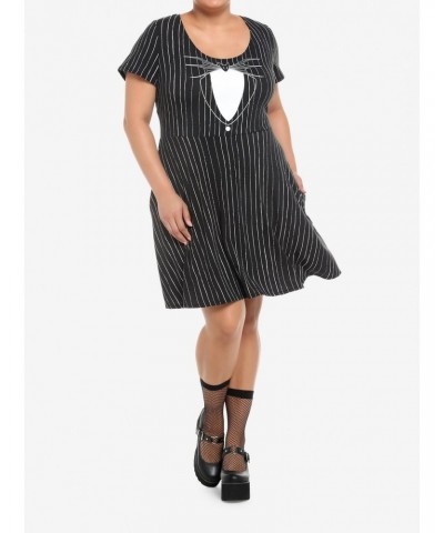 The Nightmare Before Christmas Jack Skellington Dress Plus Size $17.24 Dresses