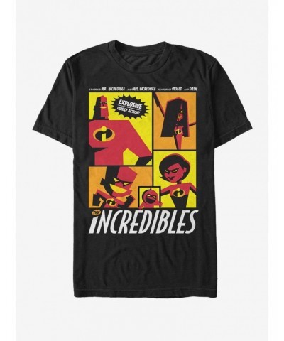 Disney Pixar The Incredibles Starring Explosive Family Action T-Shirt $6.52 T-Shirts