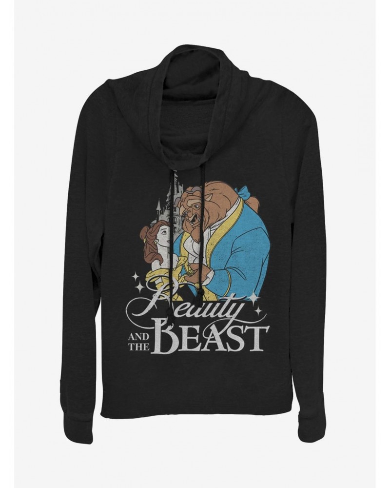 Disney Beauty and the Beast Classic Cowlneck Long-Sleeve Girls Top $17.96 Tops