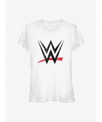 WWE Distressed Logo Girls T-Shirt $6.18 T-Shirts