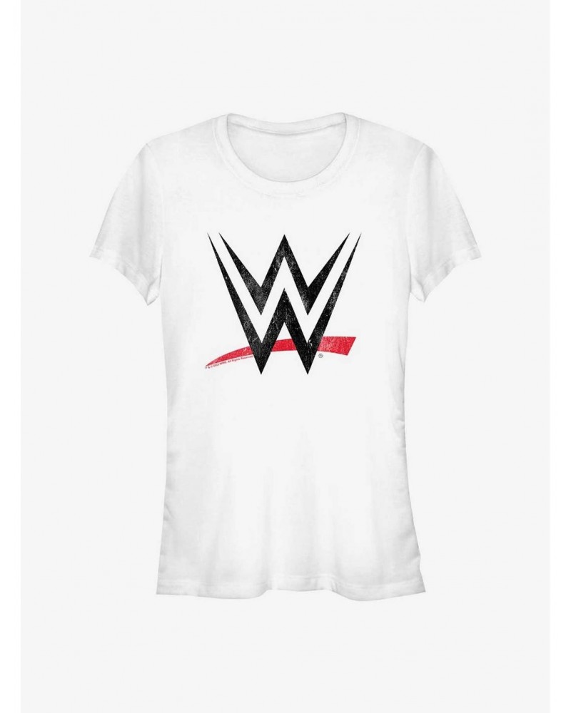 WWE Distressed Logo Girls T-Shirt $6.18 T-Shirts