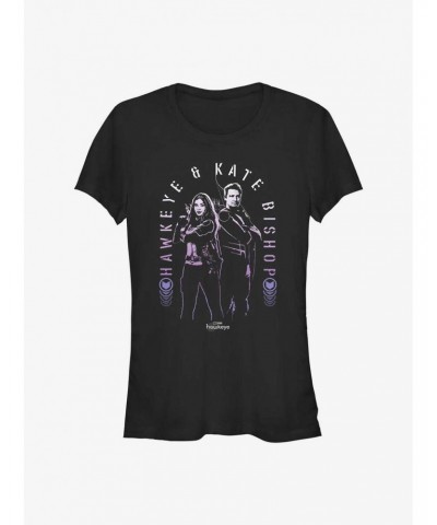 Marvel Hawkeye Hawkeye Arch Girls T-Shirt $7.77 T-Shirts