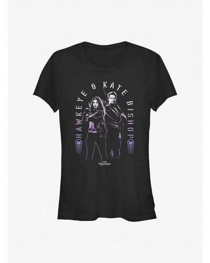 Marvel Hawkeye Hawkeye Arch Girls T-Shirt $7.77 T-Shirts