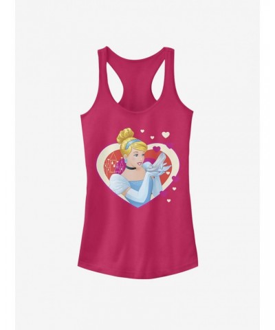 Disney Cinderella Classic Cinderella Hearts Girls Tank $10.71 Tanks