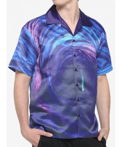 Coraline Other World Portal Woven Button-Up $8.08 Button-Up