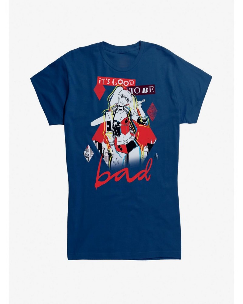 DC Comics Harley Quinn Good To Be Bad Girls T-Shirt $6.97 T-Shirts