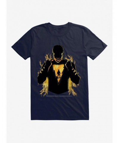 DC Comics Shazam! Billy Shadow Outline Flame Red T-Shirt $9.56 T-Shirts