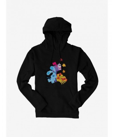 Blue's Clues Mailbox And Blue Autumn Leaves Hoodie $14.37 Hoodies