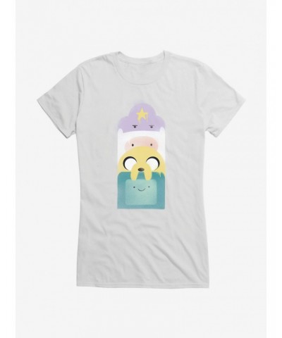 Adventure Time Characters Stack Girls T-Shirt $9.76 T-Shirts