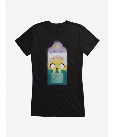 Adventure Time Characters Stack Girls T-Shirt $9.76 T-Shirts