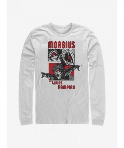 Marvel Morbius Comic Panels Long-Sleeve T-Shirt $12.11 T-Shirts