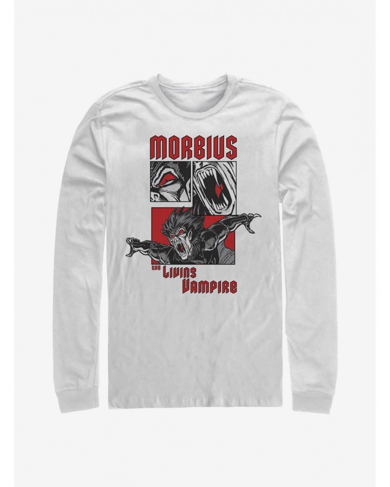 Marvel Morbius Comic Panels Long-Sleeve T-Shirt $12.11 T-Shirts