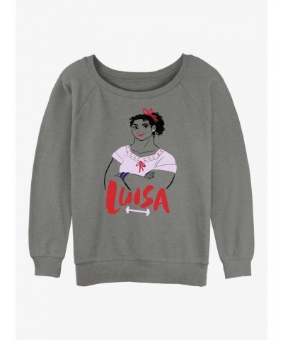 Disney Encanto Luisa Girls Slouchy Sweatshirt $12.18 Sweatshirts