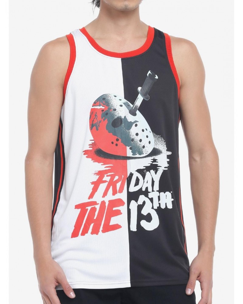 Friday The 13th Jason Mask Split Basketball Jersey $10.89 Jerseys